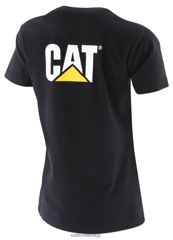 トレードマークのTシャツ 黒 女性 N2JB0V311 Caterpillar |トップス＆アウター